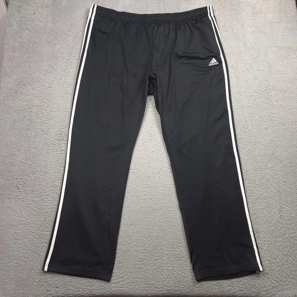 adidas‎ Essentials 3-Stripes Tricot Track Pants Men 4XL Black White BK7402